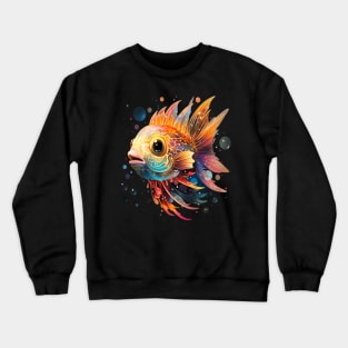 Puffer Fish Rainbow Crewneck Sweatshirt